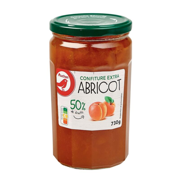 Auchan confiture extra abricot 730 G