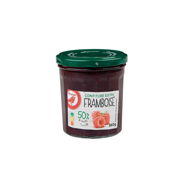 Auchan confiture extra framboise 360 g