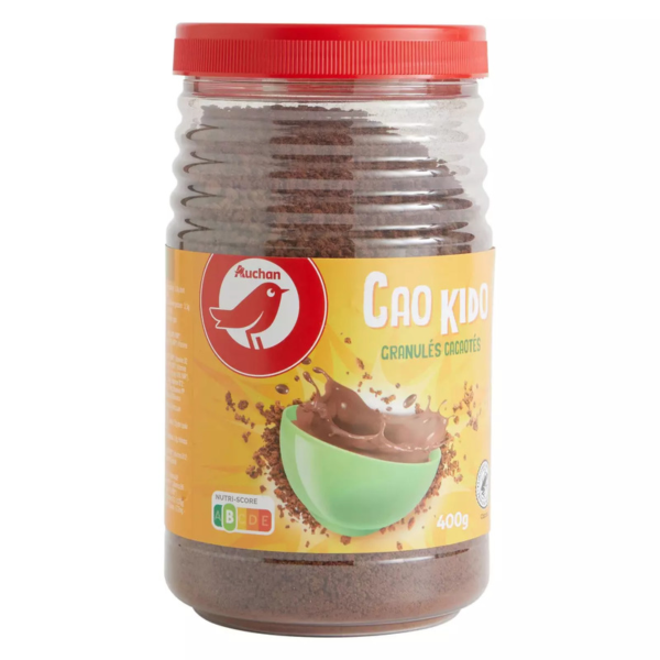 Auchan poudre chocoalaté granulé 400g