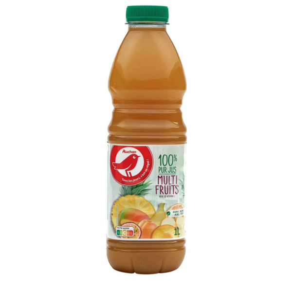 AUCHAN Pur Jus Multi fruit 1L