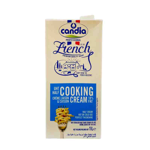 Candia French crème liquide UHT légère liaison & cuisson 18% M.G. 1L