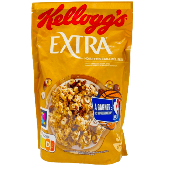 Céréales Extra noisettes caramélisées KELLOGG'S le sachet de 500g