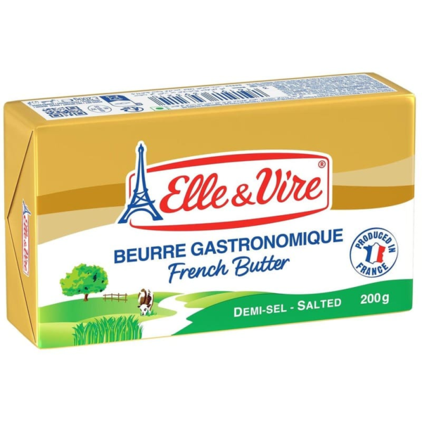 ELLE&VIRE BEURRE 1/2 SEL 80% 200G