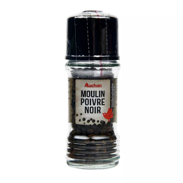 MOULIN POIVRE NOIR AUCHAN 35G