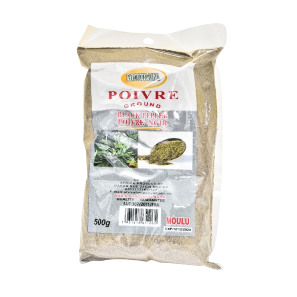 Mourafa poivre noir moulu sachet 500g