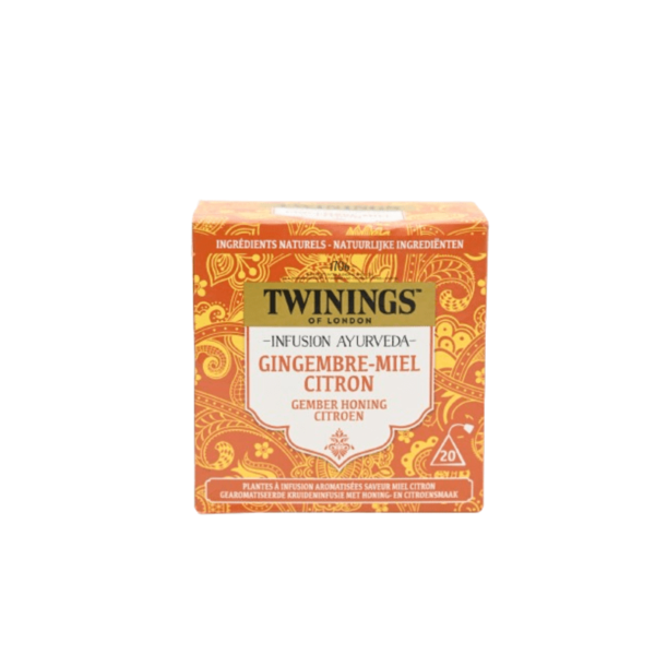 Twinings Infusion ayurveda gingembre, miel et citron 20 sachets 32g