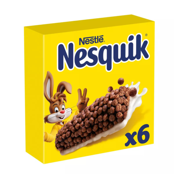 Barres céréales au chocolat NESQUIK les 6 barres de 25 g