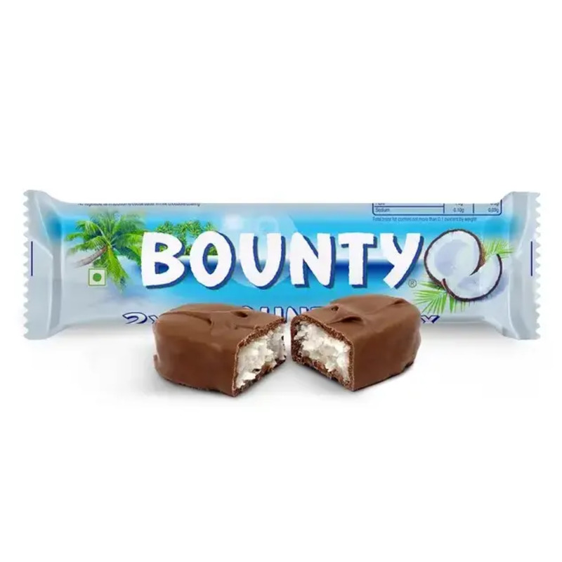Bounty chocolat au lait fourré à la noix de coco 2x28,5g